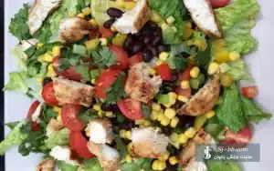 سالاد مرغ رژیمی و سس رژیمی