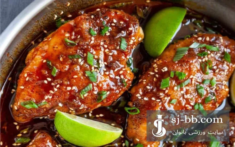 سینه مرغ رژیمی تند