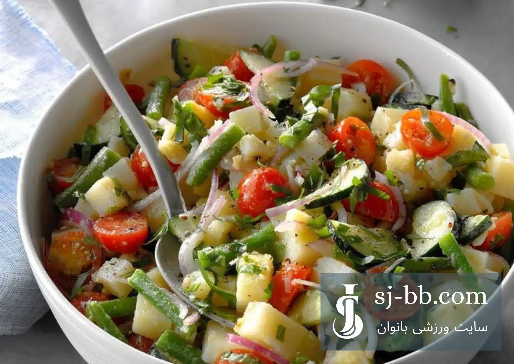 مواد لازم برای سالاد سیب زمینی