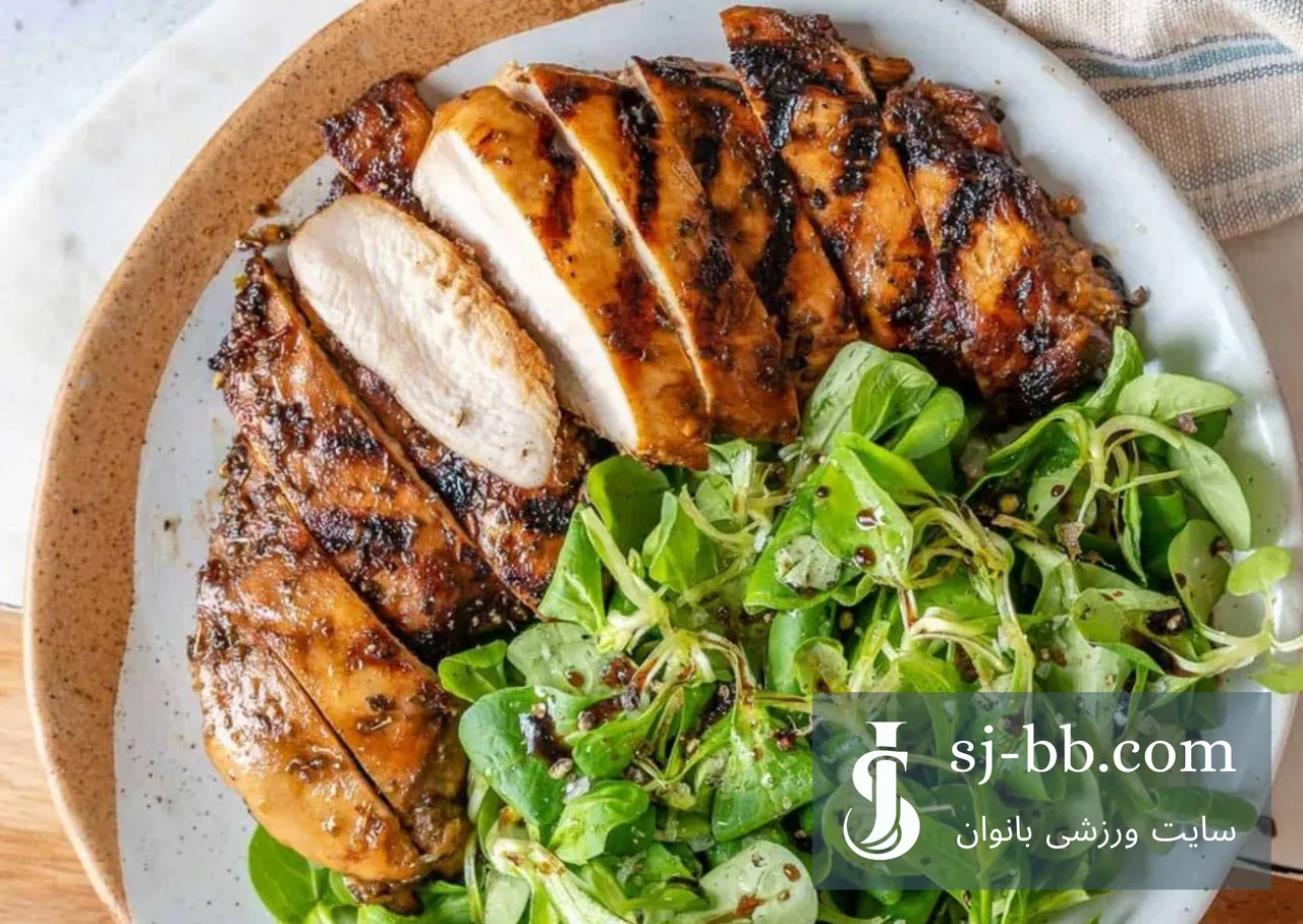 مواد لازم سینه مرغ رژیمی تند