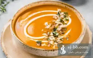 طرز تهیه سوپ سیب زمینی شیرین