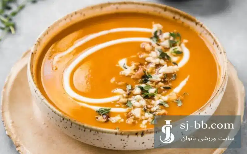 طرز تهیه سوپ سیب زمینی شیرین