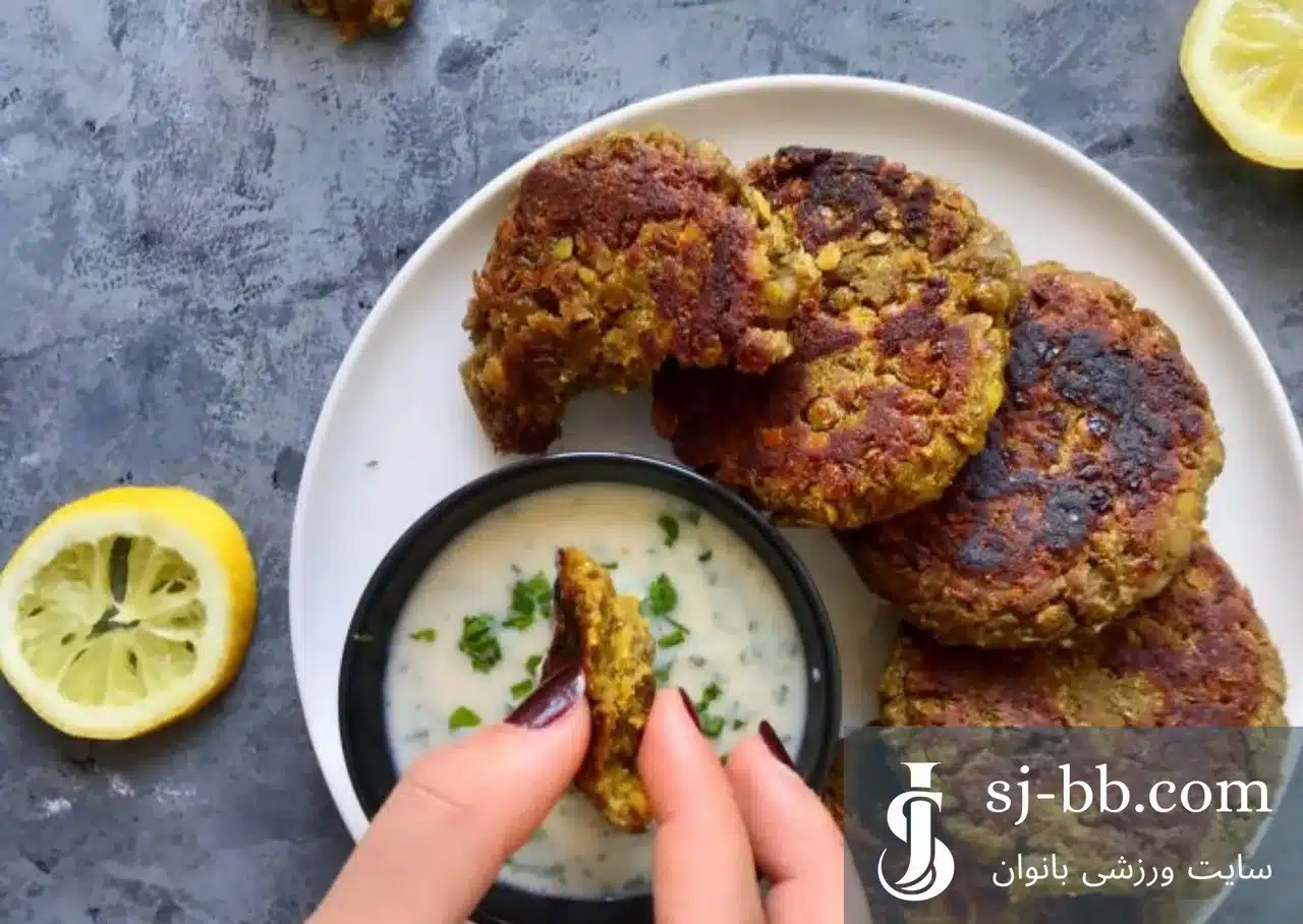 مواد لازم برای تهیه کوکو عدس