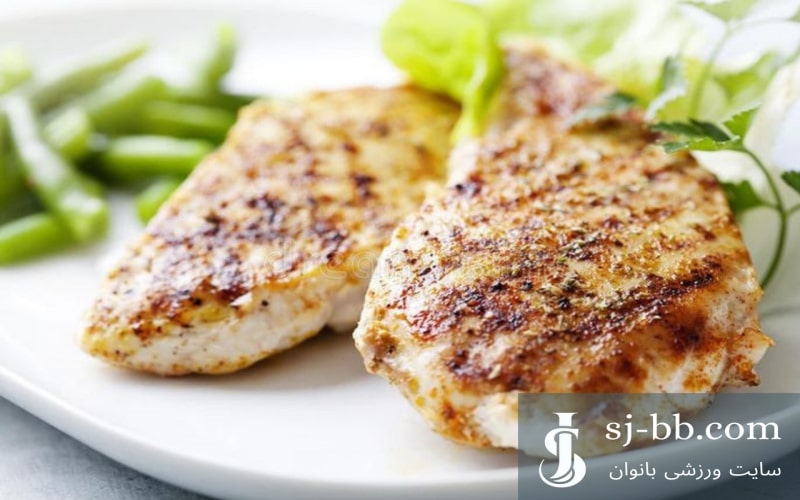 فیله مرغ گریل شده
