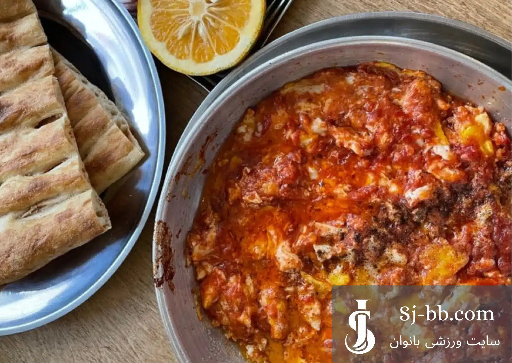 طرز تهیه املت گوجه فرنگی