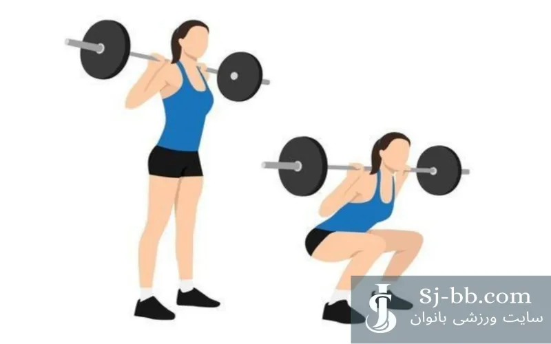 اجرای صحیح اسکوات هالتر در باشگاه بدنسازی