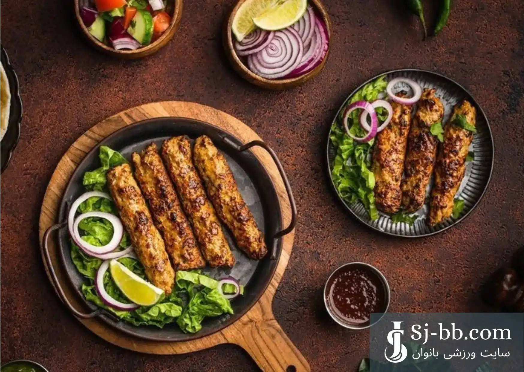 کباب رژیمی با گوشت شترمرغ