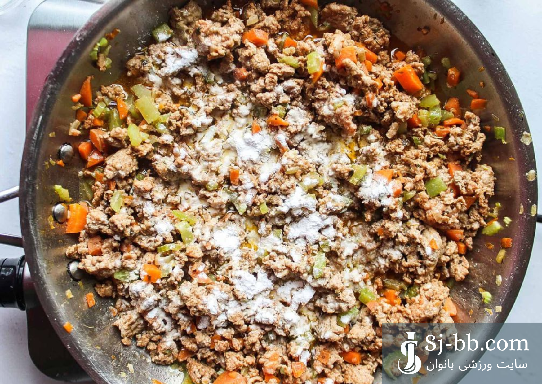خوراک بوقلمون و هویج