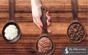 برنج قهوه‌ای یا برنج سفید