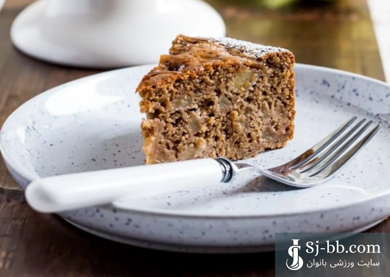 کیک رژیمی شیره خرما با جو دوسر