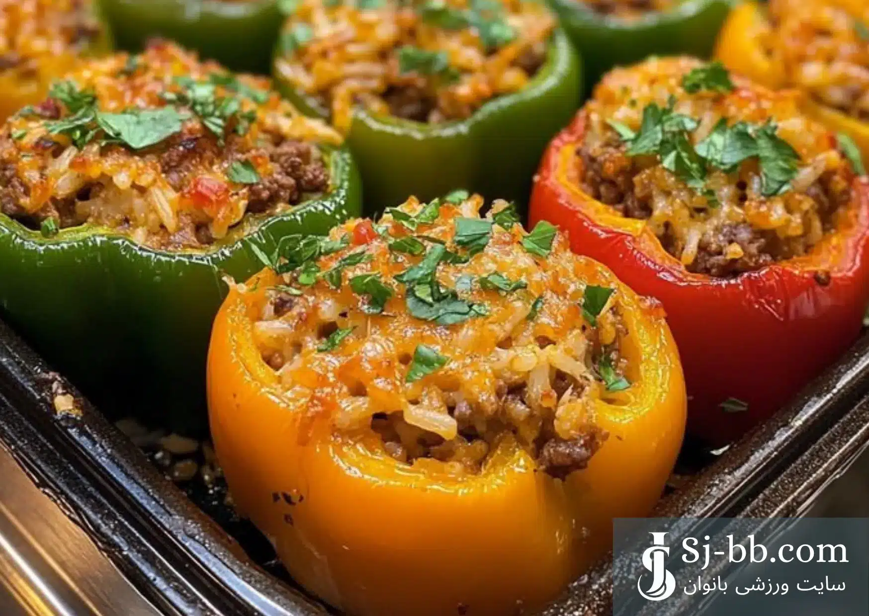 دلمه فلفل رژیمی