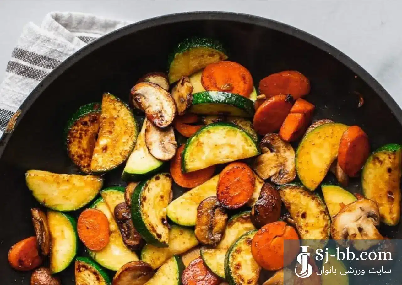 خوراک سبزیجات و کدو