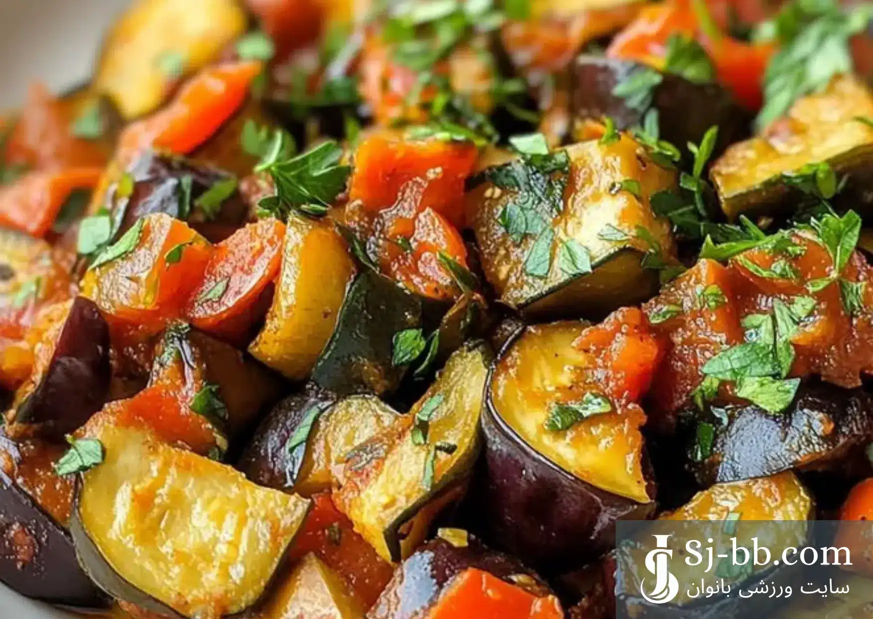 خوراک کدو و بادمجان