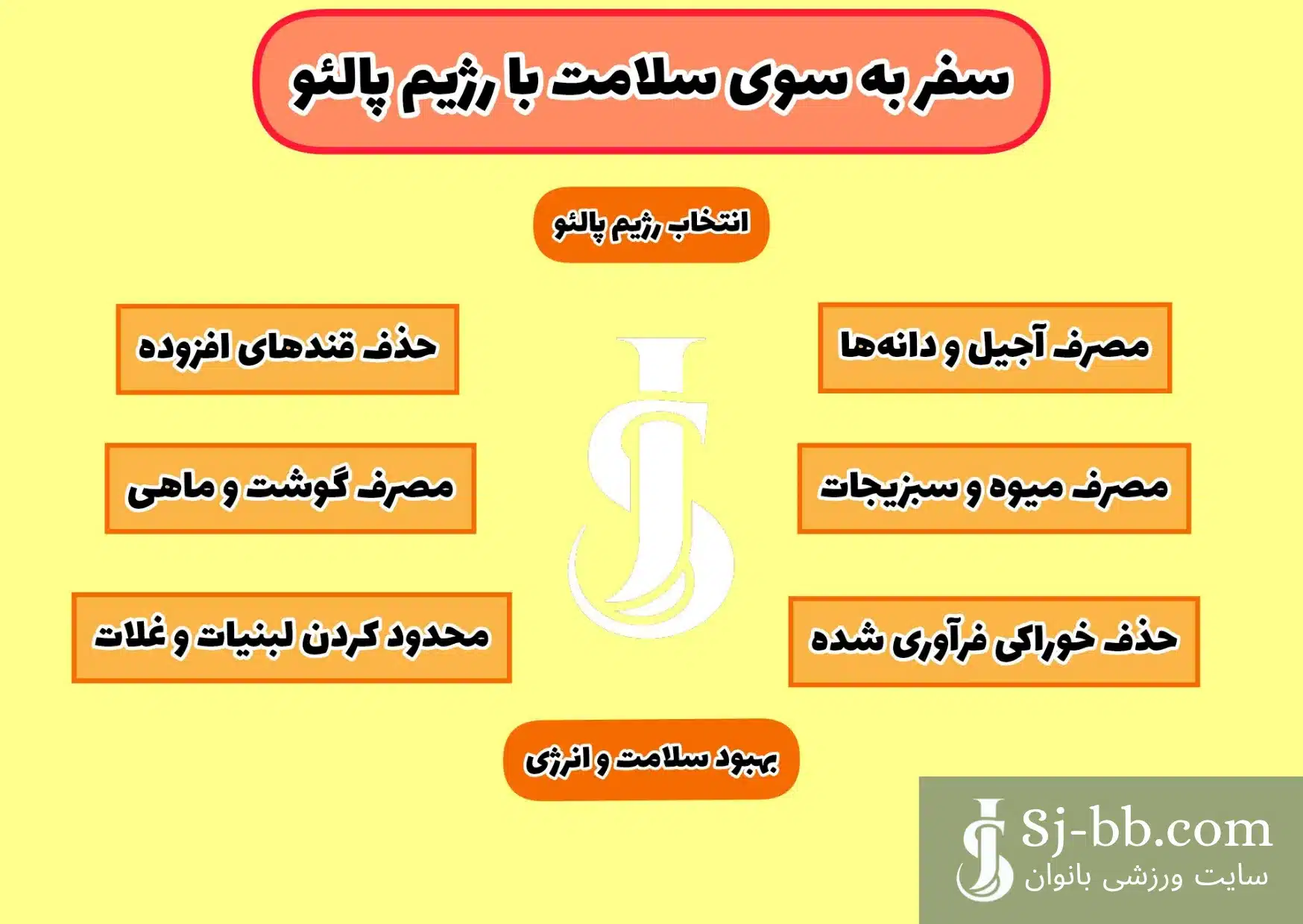 اینفوگرافی رژیم پالئو