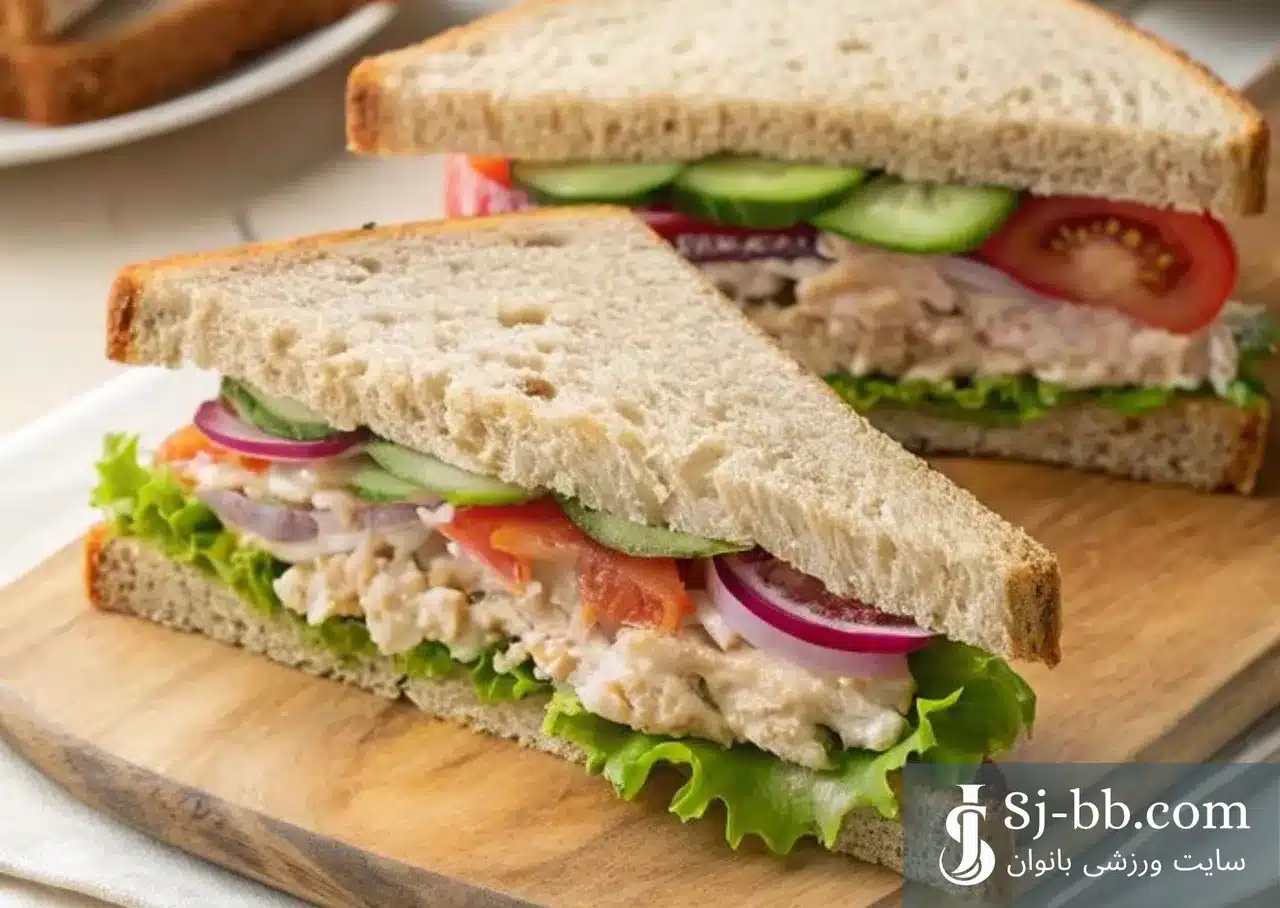 ساندویچ تخم مرغ آبپز