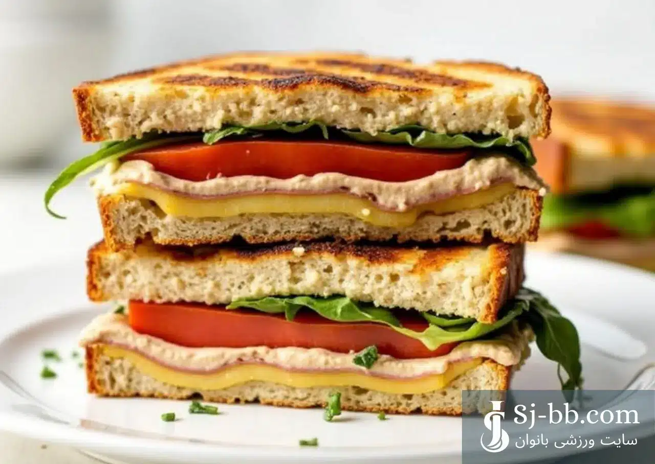 ساندویچ سبزیجات و حبوبات