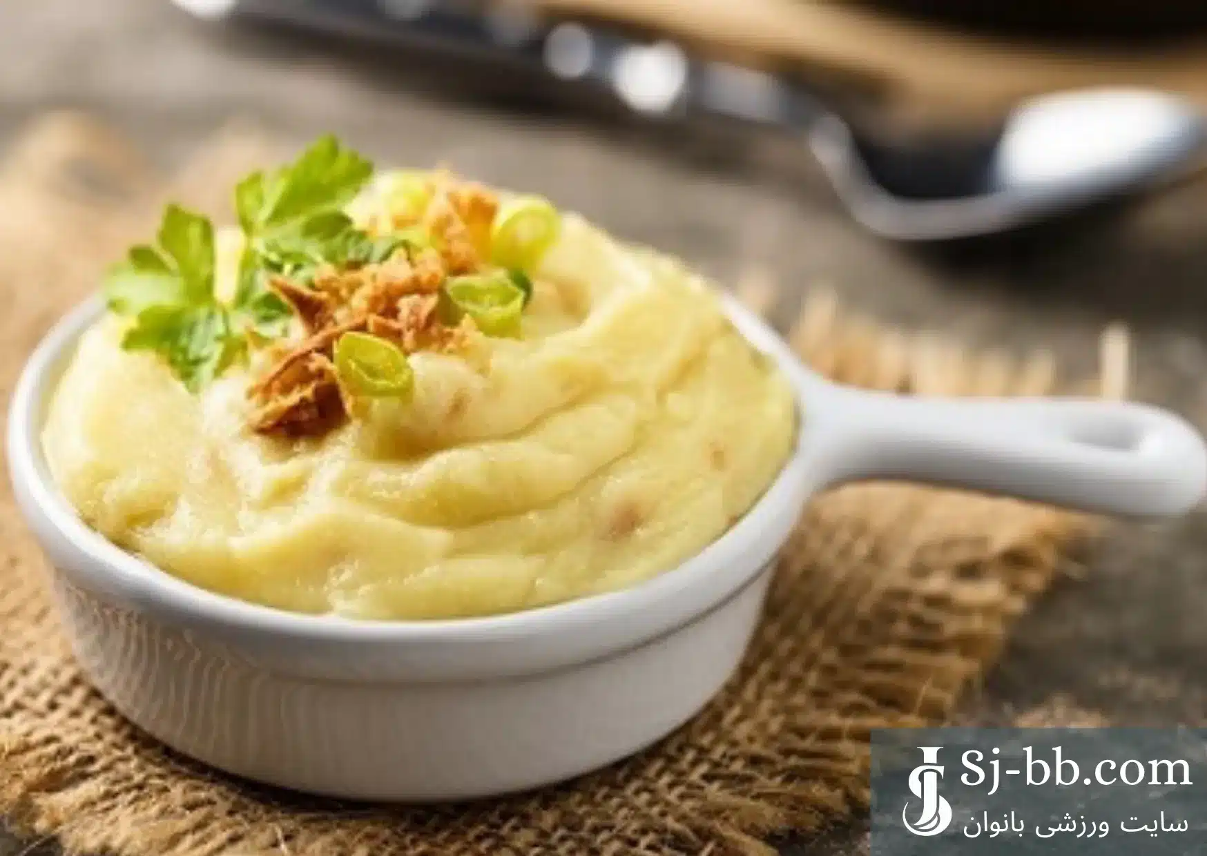 پوره کدو و سیب زمینی