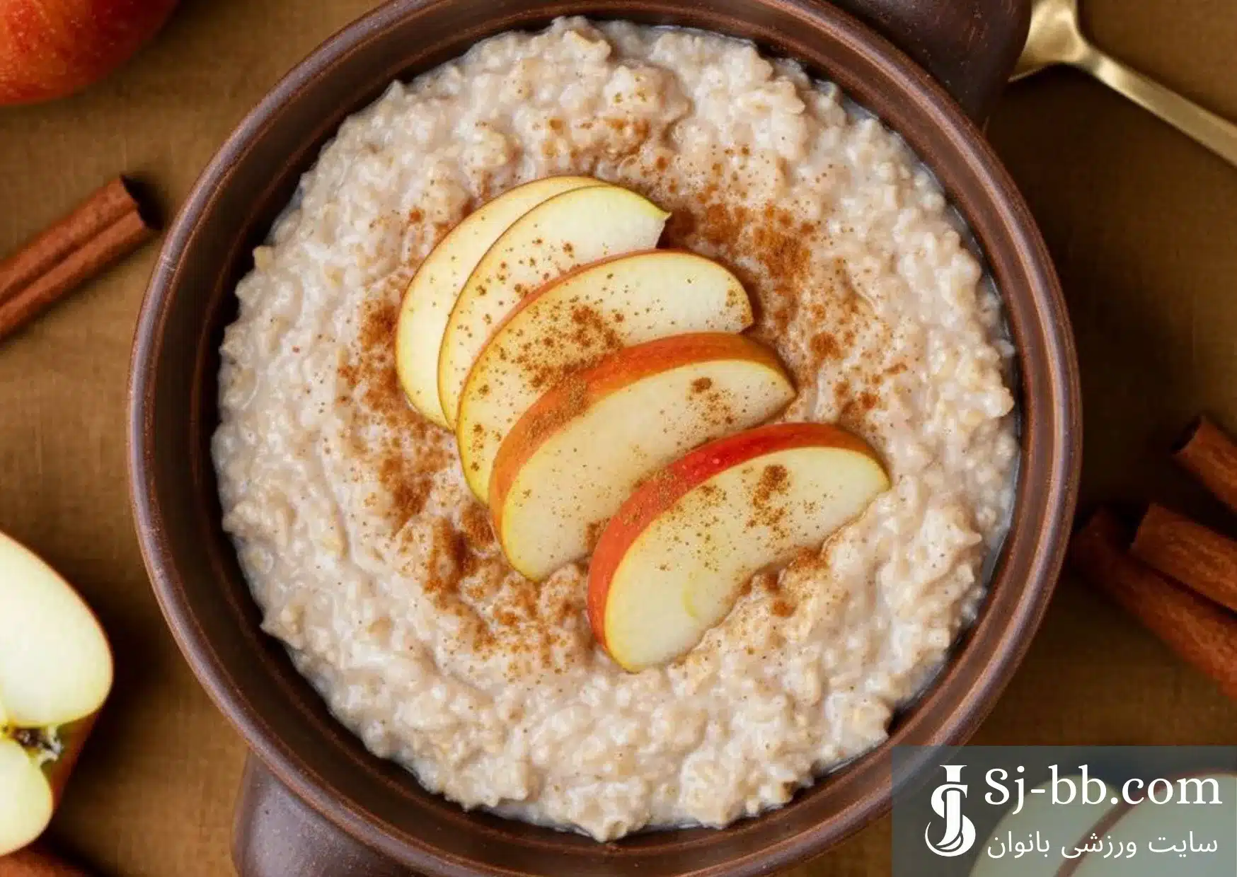 فرنی رژیمی با جو دوسر