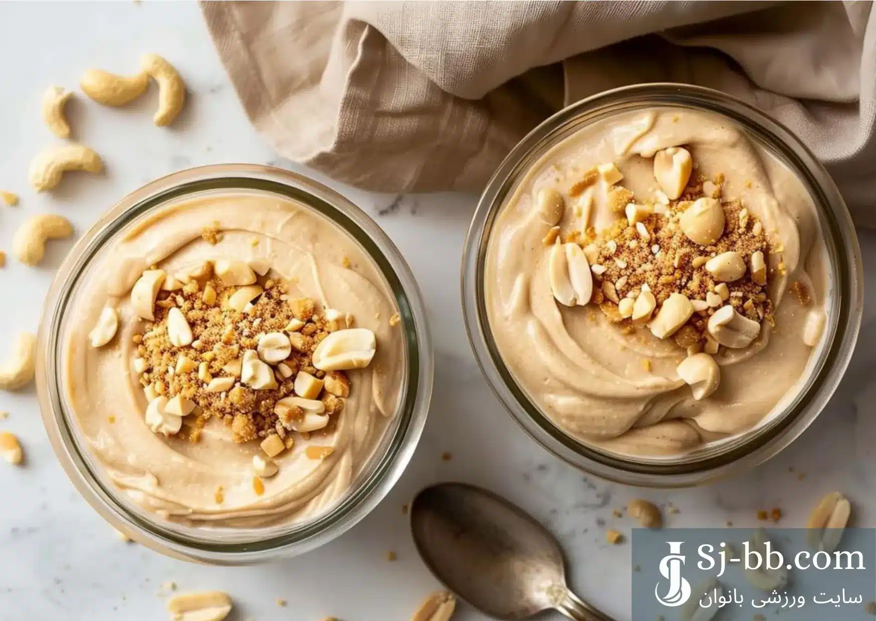 موس موز و کره بادام زمینی